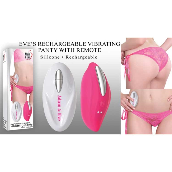Eve's rechargeable vibrating panty with remote