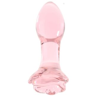 Gläs 5" Rosebud Glass Butt Plug