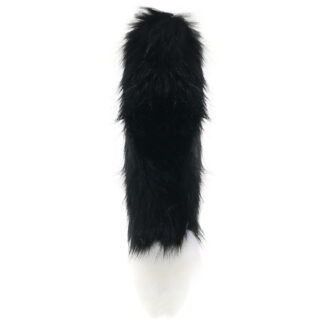 Tailz Snap-On Interchangeable Black & White Fox Tail