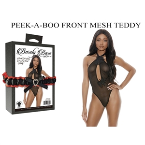 Peek-a-Boo Front Mesh Teddy