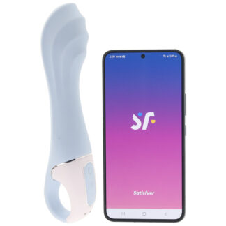 Satisfyer Air Pump Vibrator 5+ G-Spot Vibe in Blue
