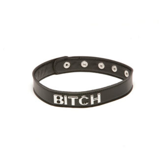 Allure X-Play – BITCH Bondage Collar – Black