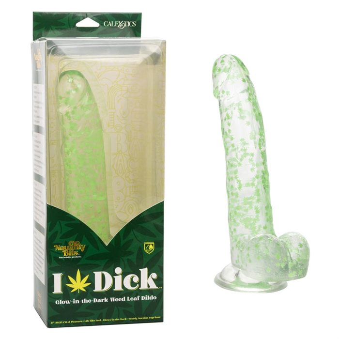 Naughty Bits° I Leaf Dick - Glow in the Dark Weed Leaf Dong