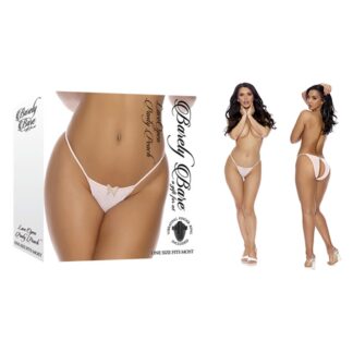 Lace Open Panty - Peach