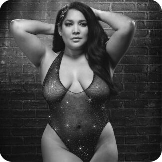 Radiance Deep V Black Body Suit