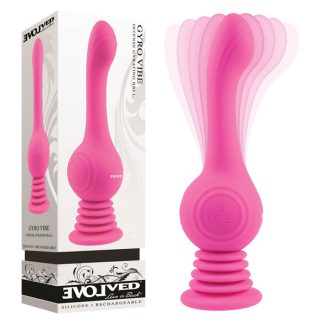 Gyro Vibe- Silicone Rechargeable - Pink