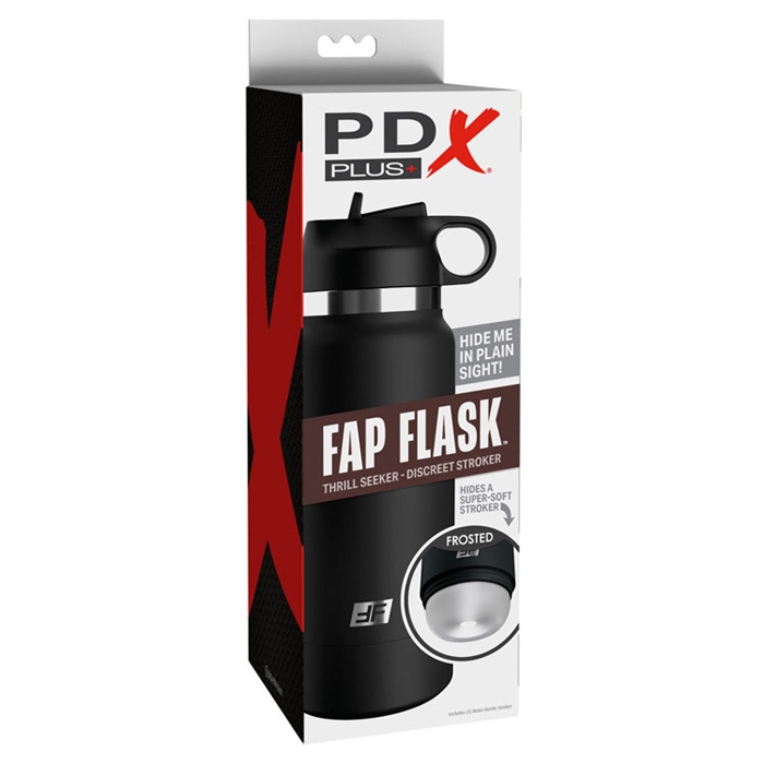 PDX Plus Fap Flask Thrill Seeker - Frosted/Black – Image 2